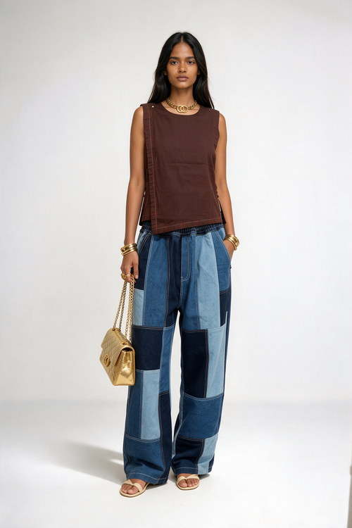 The Weft Top — model front